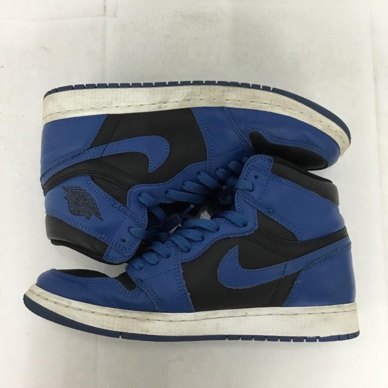 ナイキ NIKE スニーカー スニーカー 555088-404 AIR JORDAN 1 RETRO HIGH OG 27.5cm 箱有 27.5cm ロゴ、文字 黒 / ブラック / X 青 / ブルー /  メンズ USED 古着 中古 10148844