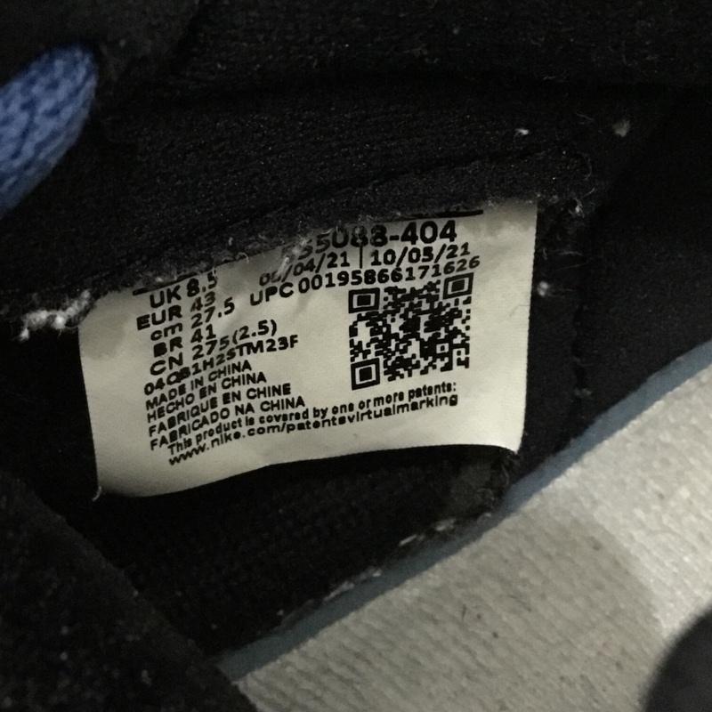 ナイキ NIKE スニーカー スニーカー 555088-404 AIR JORDAN 1 RETRO HIGH OG 27.5cm 箱有 27.5cm ロゴ、文字 黒 / ブラック / X 青 / ブルー /  メンズ USED 古着 中古 10148844