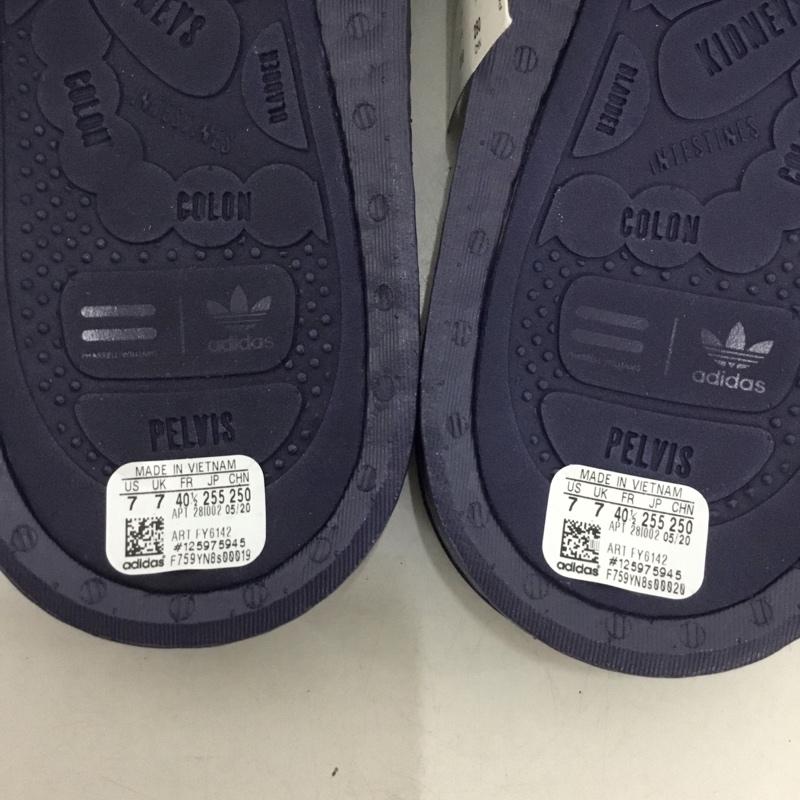 アディダス adidas サンダル サンダル FY6142 CHANCLETAS HU 25.5cm 箱有 25.5cm ロゴ、文字 紺 / ネイビー /  メンズ USED 古着 中古 10148852