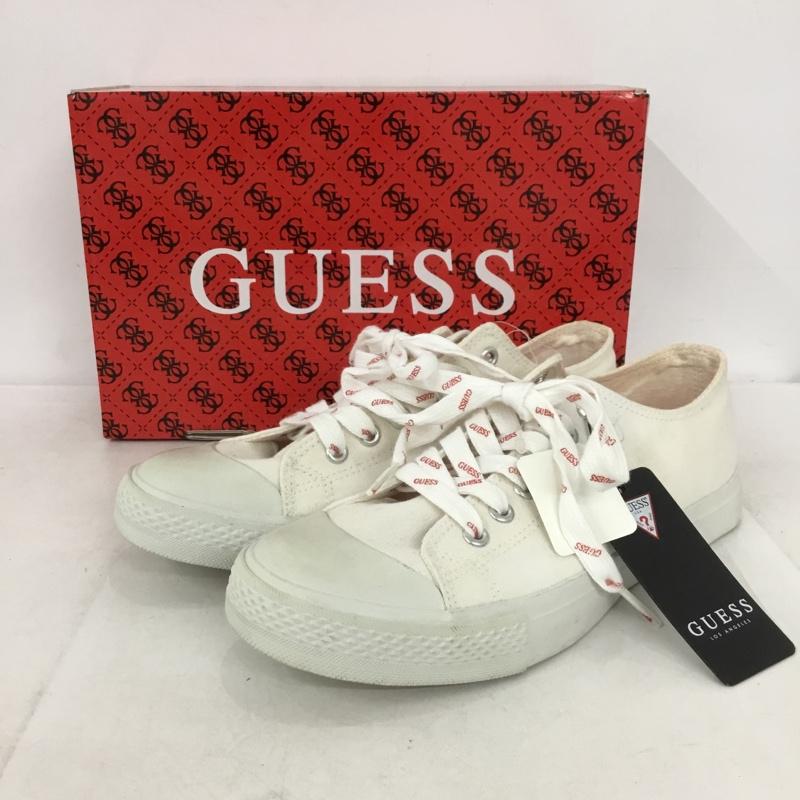 ゲス Guess スニーカー スニーカー SJ1K5A90K キャンバススニーカー ローカット 箱有 23cm 23.0cm ロゴ、文字 白 / ホワイト /  レディース USED 古着 中古 10148857