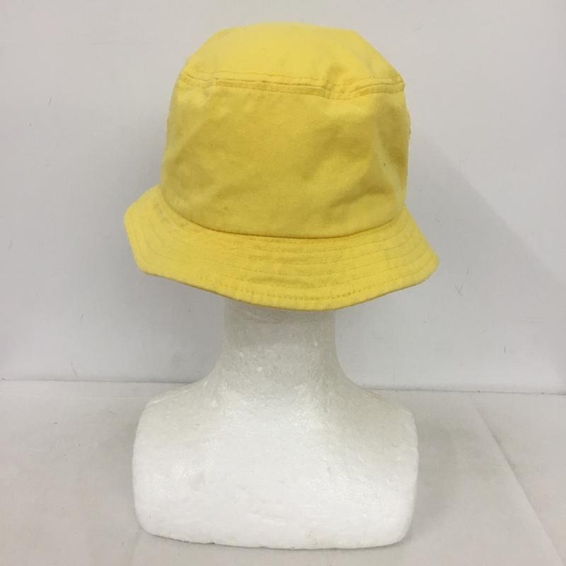 ステューシー STUSSY 帽子 ハット バケットハット バケハ コットン ロゴ、文字 黄 / イエロー /  メンズ USED 古着 中古 10148875