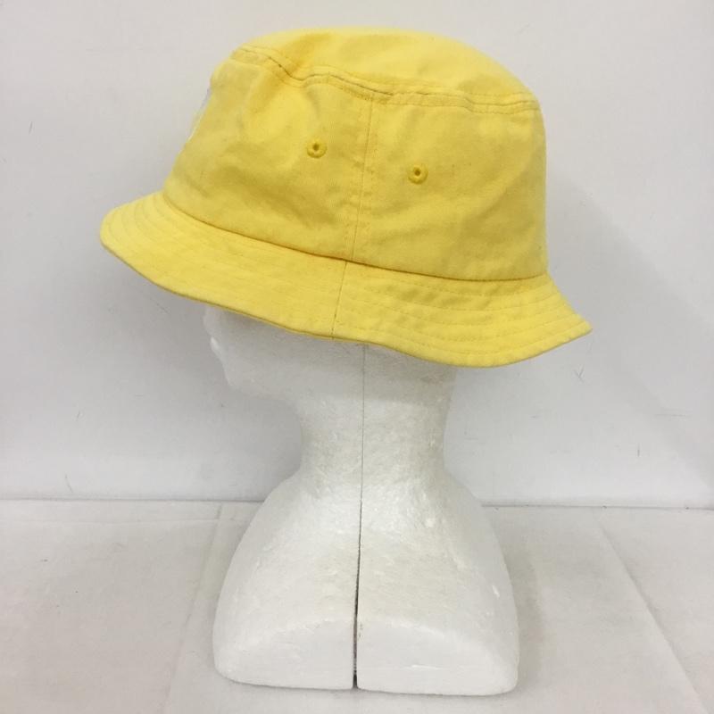 ステューシー STUSSY 帽子 ハット バケットハット バケハ コットン ロゴ、文字 黄 / イエロー /  メンズ USED 古着 中古 10148875