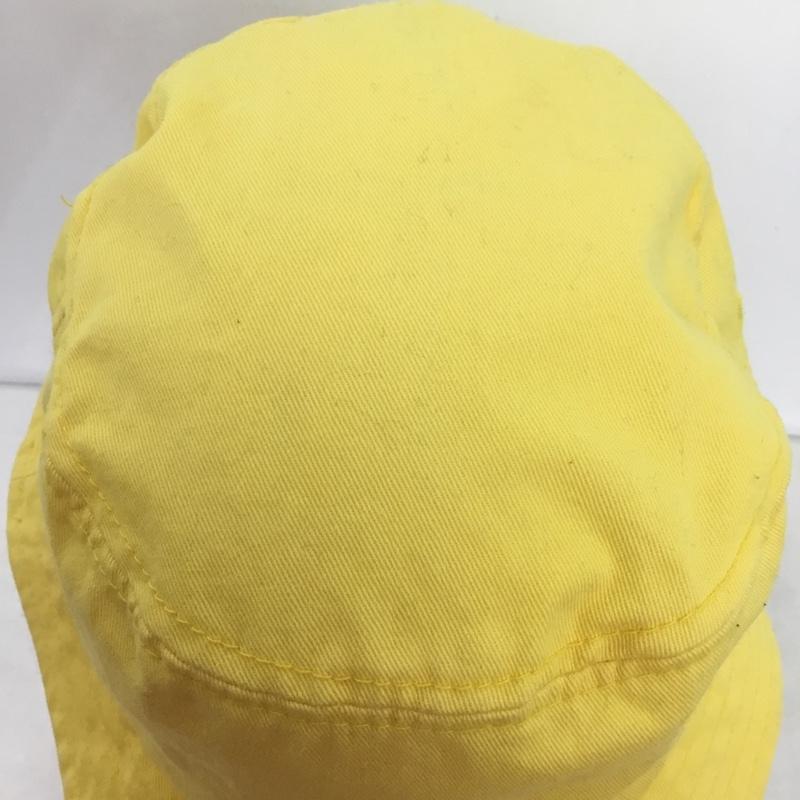 ステューシー STUSSY 帽子 ハット バケットハット バケハ コットン ロゴ、文字 黄 / イエロー /  メンズ USED 古着 中古 10148875