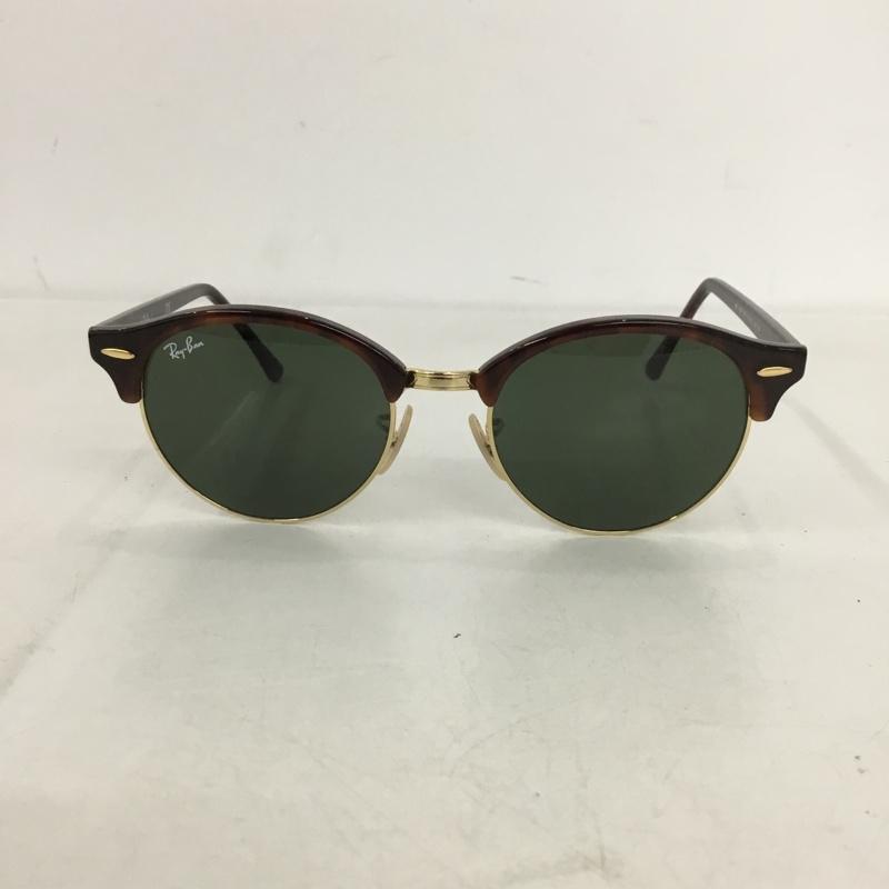 レイバン Ray-Ban めがね・サングラス サングラス RB4246 990 CLUBROUND CLASSIC ロゴ、文字 茶 / ブラウン /  メンズ USED 古着 中古 10148883