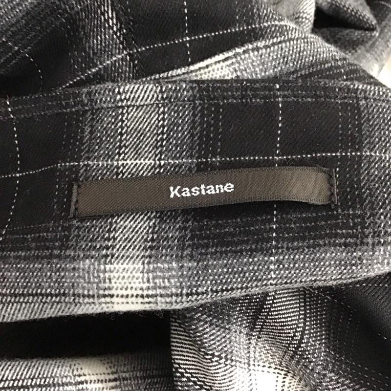 カスタネ Kastane サロペット・オーバーオール サロペット、オーバーオール KAZ1032102A0004 カーゴサロペット 1 チェック 黒 / ブラック / X 白 / ホワイト /  レディース USED 古着 中古 10148889