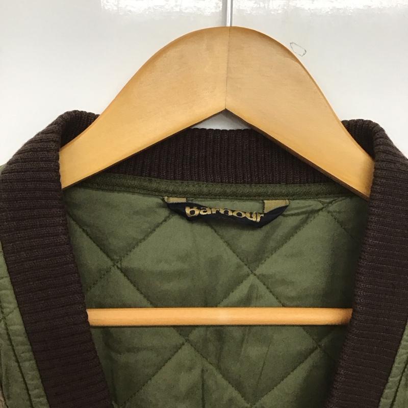 バーブァー Barbour ベスト ベスト ジップアップベスト ノースリーブカットソー アウター L 無地 カーキ / カーキ /  メンズ USED 古着 中古 10148891
