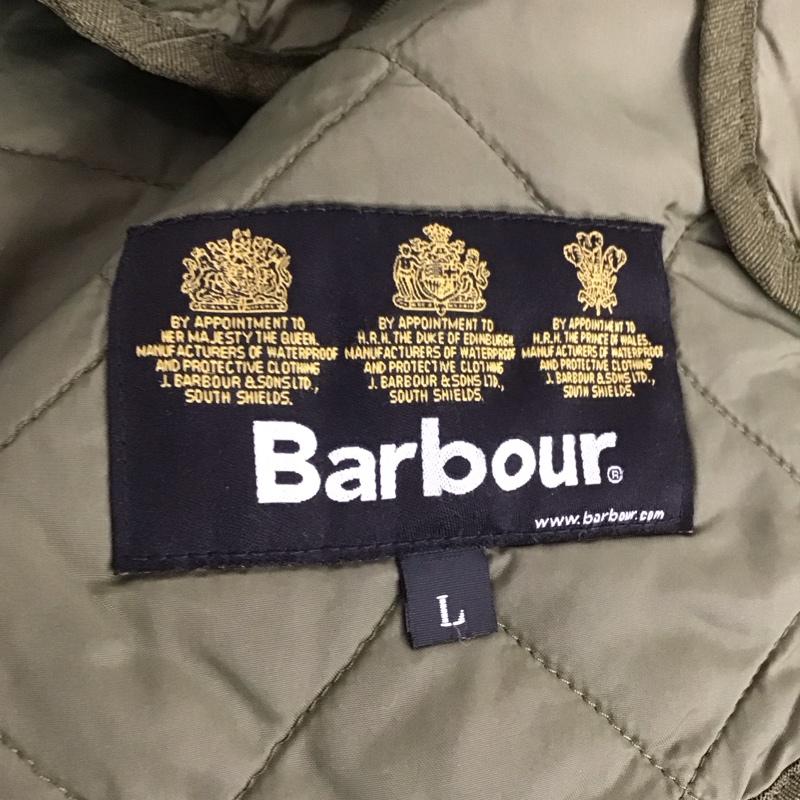 バーブァー Barbour ベスト ベスト ジップアップベスト ノースリーブカットソー アウター L 無地 カーキ / カーキ /  メンズ USED 古着 中古 10148891