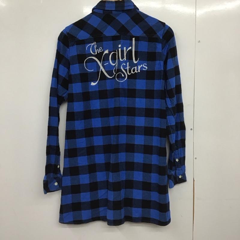 エックスガール X-girl ワンピース ひざ丈スカート 2 チェック マルチカラー / マルチカラー /  レディース USED 古着 中古 10148896