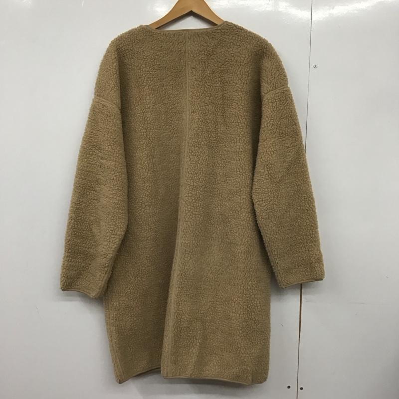ニコアンド niko and... コート コート一般 ST84CK01TO フリースジャケット リバーシブル L 無地 ベージュ / ベージュ /  レディース USED 古着 中古 10148899