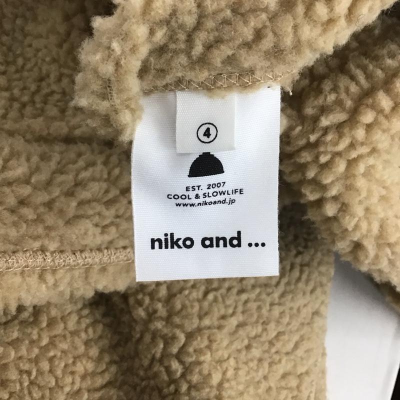 ニコアンド niko and... コート コート一般 ST84CK01TO フリースジャケット リバーシブル L 無地 ベージュ / ベージュ /  レディース USED 古着 中古 10148899