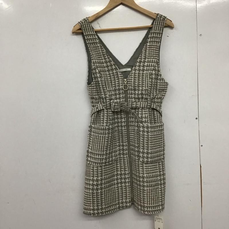 レディアゼル REDYAZEL ジャンパースカート ジャンパースカート 02-2125500550 千鳥ツイードジップミニジャンスカ S チェック マルチカラー / マルチカラー /  レディース USED 古着 中古 10148900