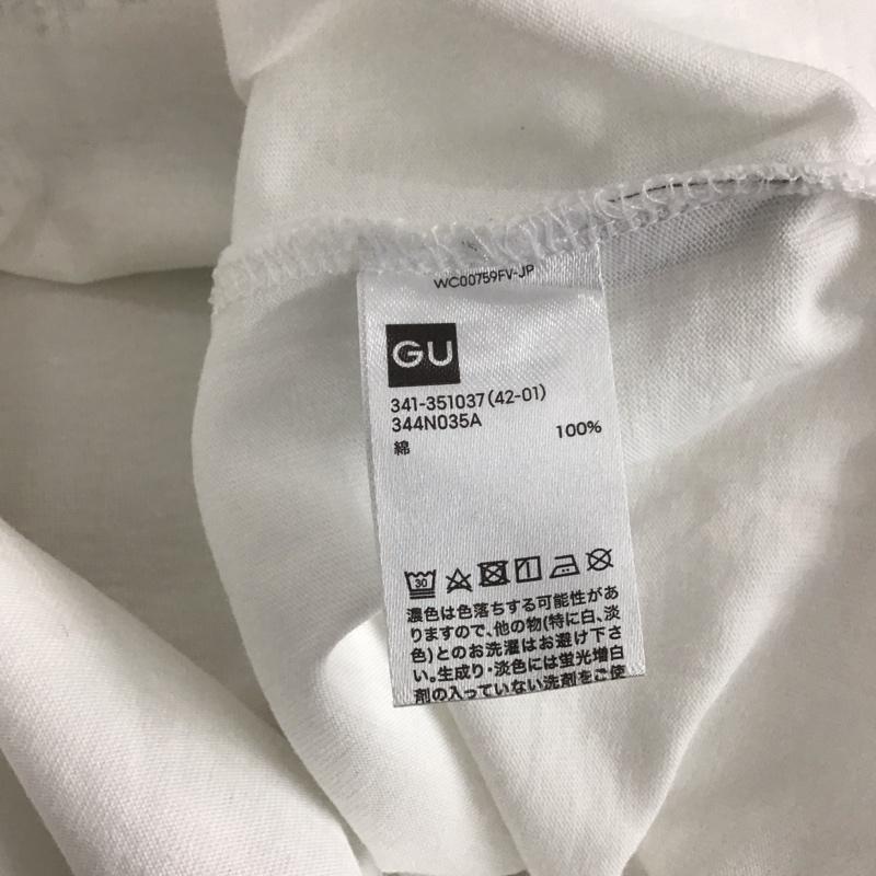ジーユー GU Tシャツ 半袖 341-351037 UNDERCOVER GU プリントTシャツ ロゴ、文字 白 / ホワイト /  メンズ USED 古着 中古 10148901