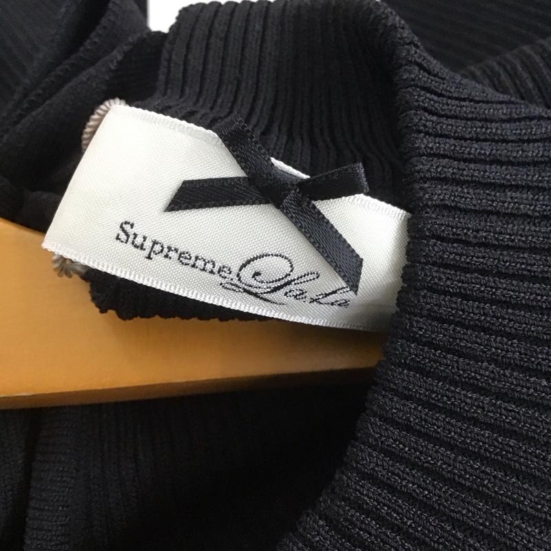 シュープリーム ララ Supreme.La.La ニット、セーター 長袖 M 無地 黒 / ブラック /  レディース USED 古着 中古 10148903