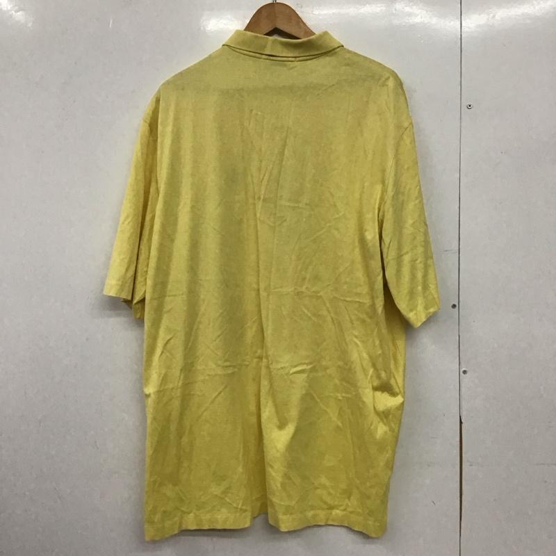 ポロバイラルフローレン Polo by RALPH LAUREN ポロシャツ 半袖 半袖ポロシャツ カラーシャツ 半袖カットソー XL ロゴ、文字 黄 / イエロー /  メンズ USED 古着 中古 10148905