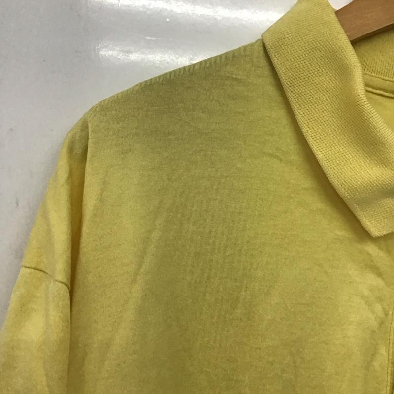 ポロバイラルフローレン Polo by RALPH LAUREN ポロシャツ 半袖 半袖ポロシャツ カラーシャツ 半袖カットソー XL ロゴ、文字 黄 / イエロー /  メンズ USED 古着 中古 10148905