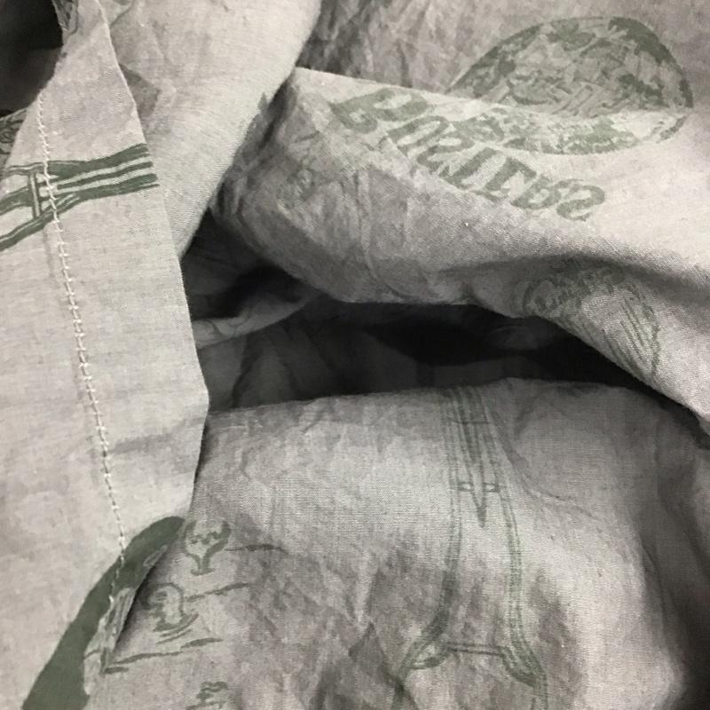 ウエストライド WESTRIDE シャツ、ブラウス 半袖 半袖シャツ プリントシャツ カジュアルシャツ M ロゴ、文字 灰 / グレー /  メンズ USED 古着 中古 10148934