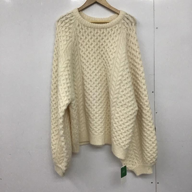 セレクトモカ select MOCA ニット、セーター 長袖 10007389 オーバーサイズハニカムニット FREE 無地 白 / ホワイト /  レディース USED 古着 中古 10148935