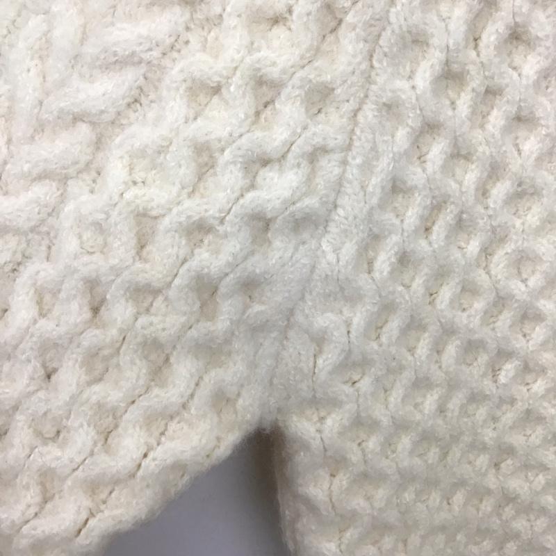 セレクトモカ select MOCA ニット、セーター 長袖 10007389 オーバーサイズハニカムニット FREE 無地 白 / ホワイト /  レディース USED 古着 中古 10148935