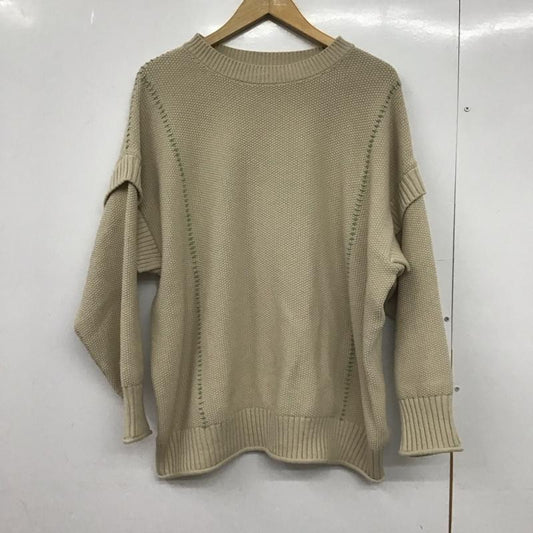 ローリーズファーム LOWRYS FARM ニット、セーター 長袖 2 無地 ベージュ / ベージュ /  レディース USED 古着 中古 10148939