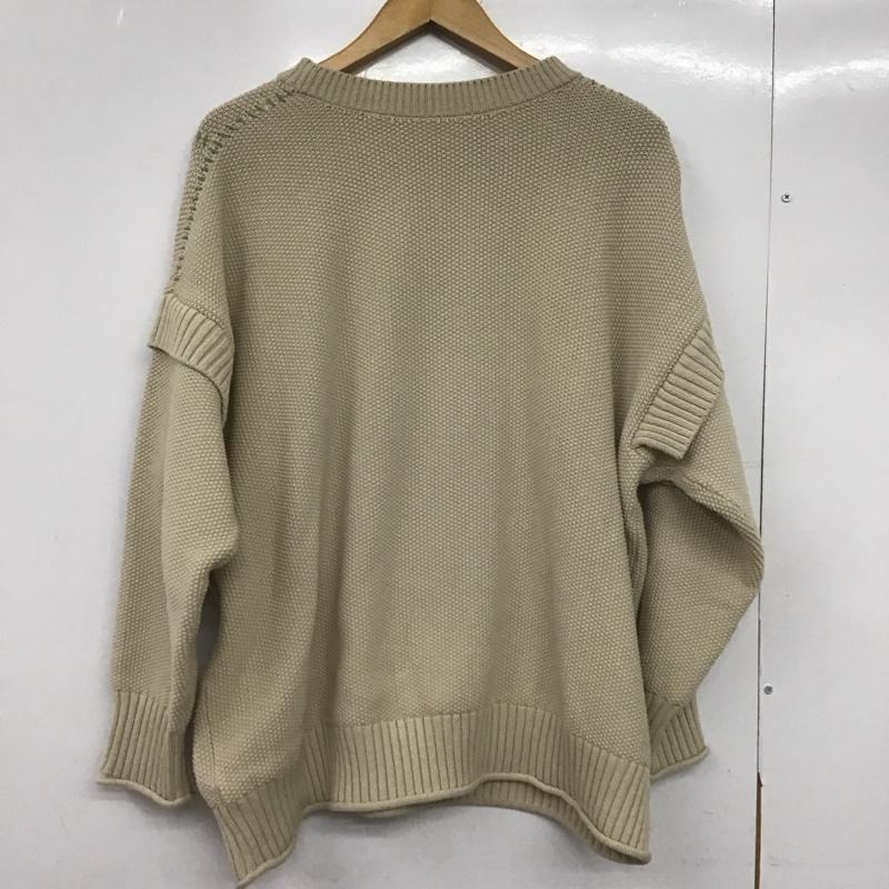 ローリーズファーム LOWRYS FARM ニット、セーター 長袖 2 無地 ベージュ / ベージュ /  レディース USED 古着 中古 10148939