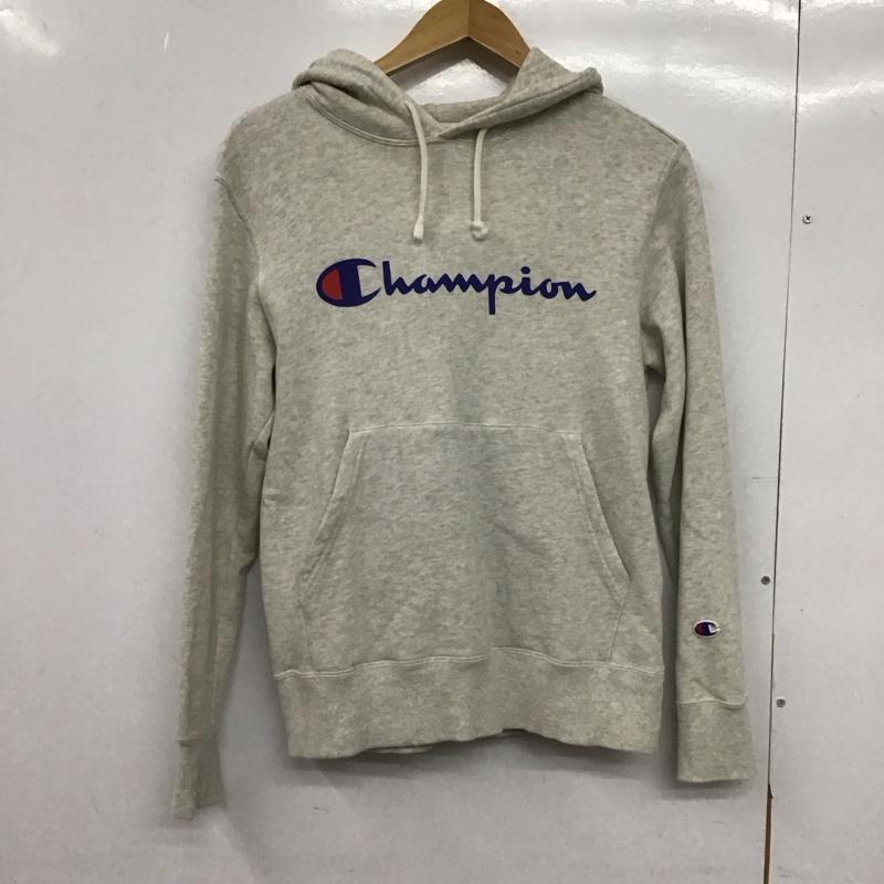 チャンピオン Champion パーカー 長袖 c3-j117 パーカー スウェット S ロゴ、文字 灰 / グレー /  メンズ USED 古着 中古 10148946