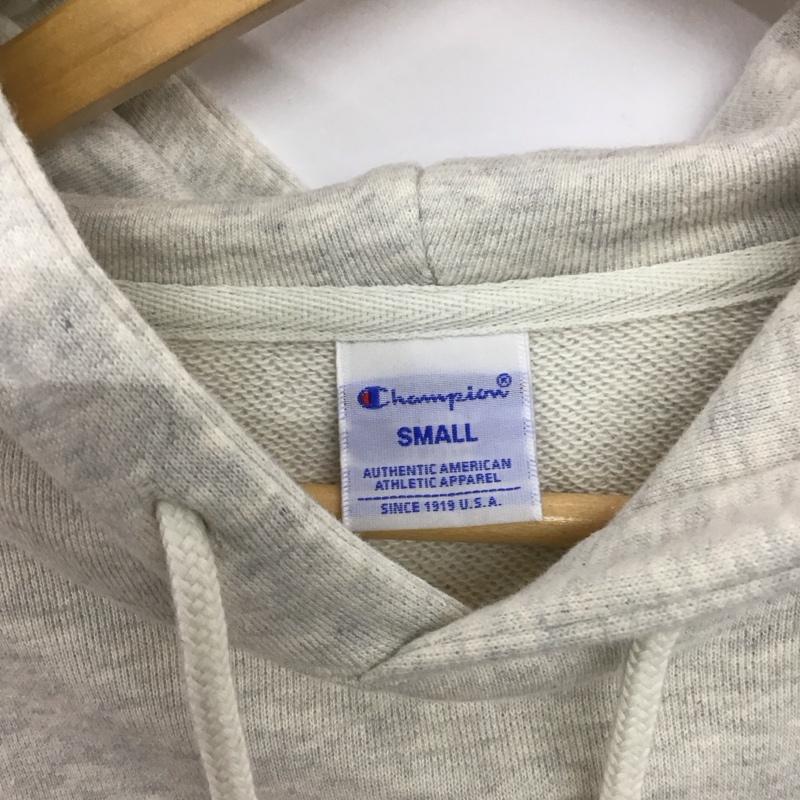 チャンピオン Champion パーカー 長袖 c3-j117 パーカー スウェット S ロゴ、文字 灰 / グレー /  メンズ USED 古着 中古 10148946