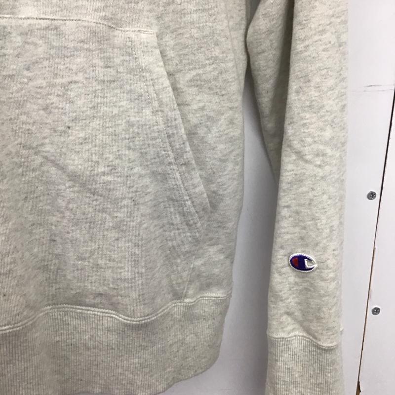 チャンピオン Champion パーカー 長袖 c3-j117 パーカー スウェット S ロゴ、文字 灰 / グレー /  メンズ USED 古着 中古 10148946