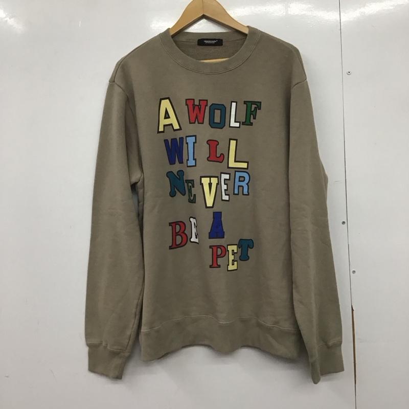 アンダーカバー UNDERCOVER トレーナー 長袖 uc2c4891-4 プリントスウェット 長袖トレーナー 4 ロゴ、文字 ベージュ / ベージュ /  メンズ USED 古着 中古 10148949