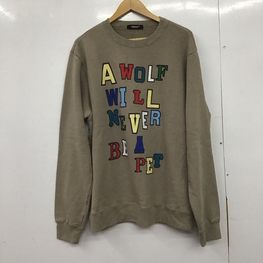 アンダーカバー UNDERCOVER トレーナー 長袖 uc2c4891-4 プリントスウェット 長袖トレーナー 4 ロゴ、文字 ベージュ / ベージュ /  メンズ USED 古着 中古 10148949