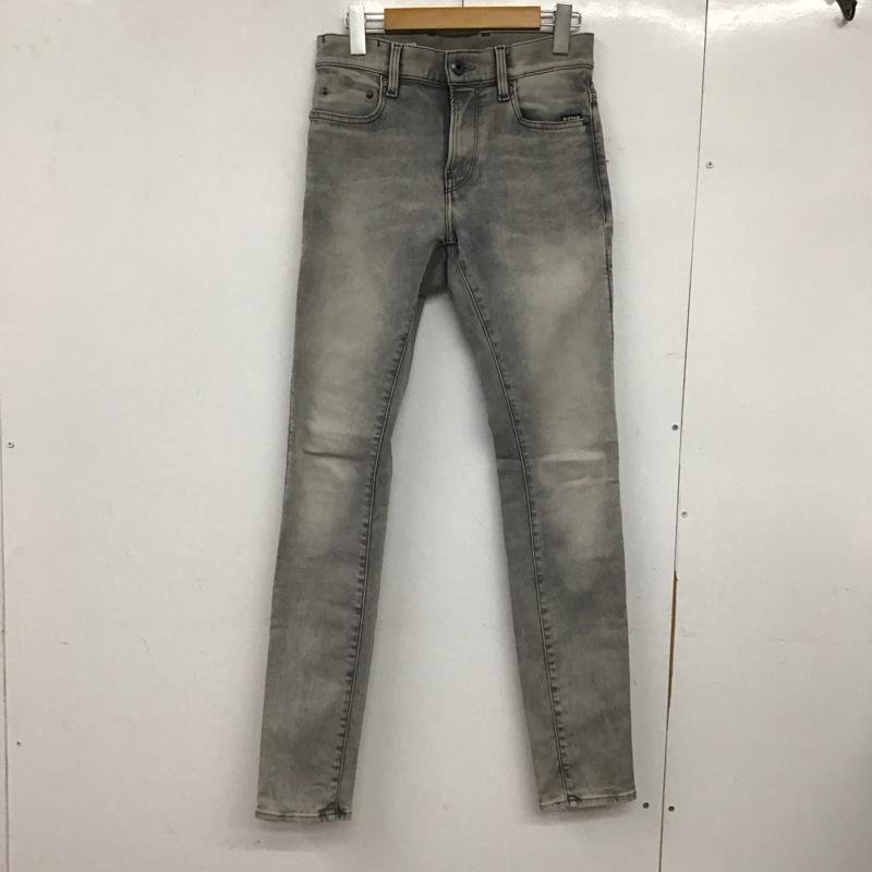 ジースターロゥ G-STAR RAW パンツ デニム、ジーンズ デニムパンツ スリムパンツ カジュアルパンツ ストレッチパンツ 27インチ 無地 ダークグレー / ダークグレー /  メンズ USED 古着 中古 10148955