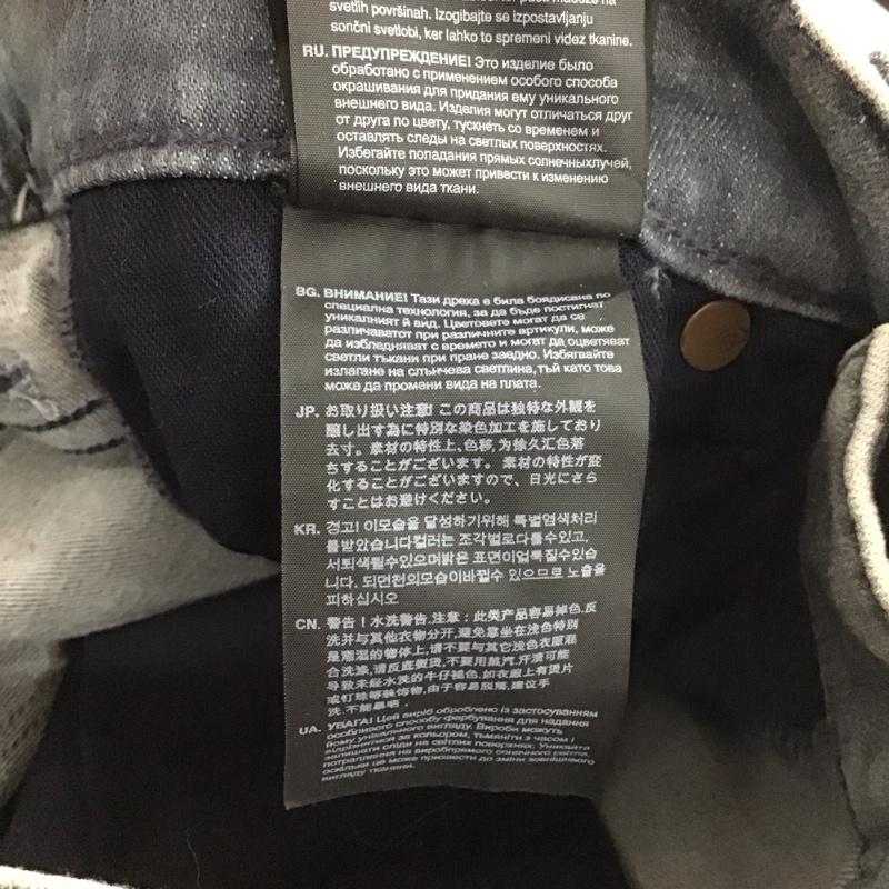 ジースターロゥ G-STAR RAW パンツ デニム、ジーンズ デニムパンツ スリムパンツ カジュアルパンツ ストレッチパンツ 27インチ 無地 ダークグレー / ダークグレー /  メンズ USED 古着 中古 10148955