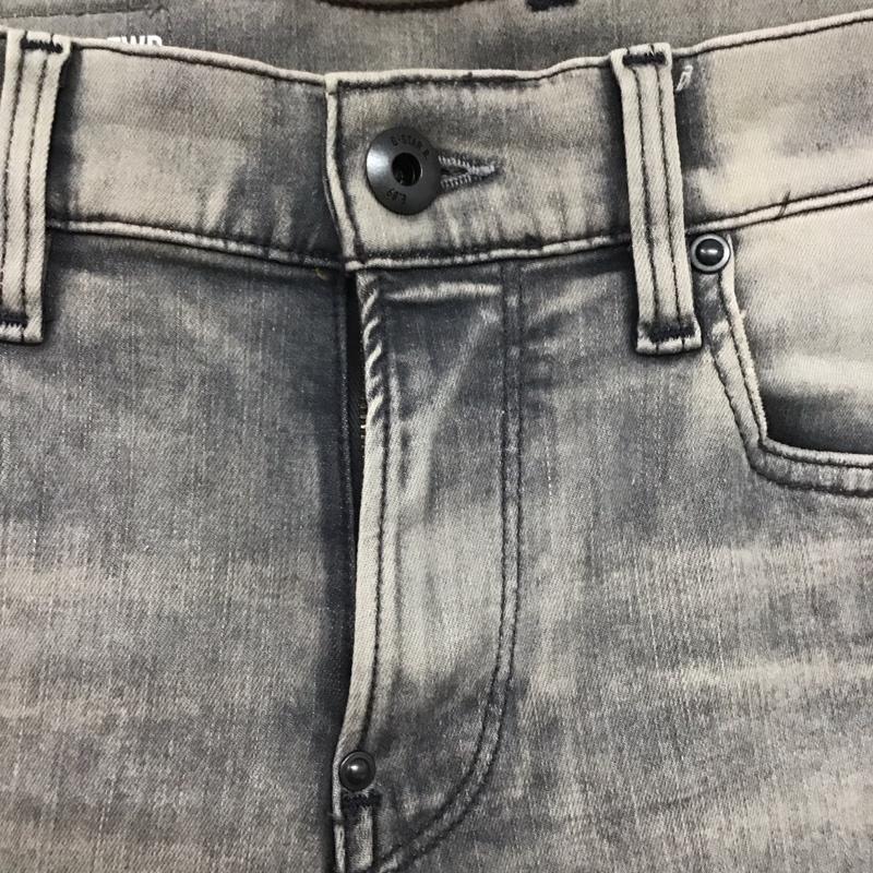ジースターロゥ G-STAR RAW パンツ デニム、ジーンズ デニムパンツ スリムパンツ カジュアルパンツ ストレッチパンツ 27インチ 無地 ダークグレー / ダークグレー /  メンズ USED 古着 中古 10148955