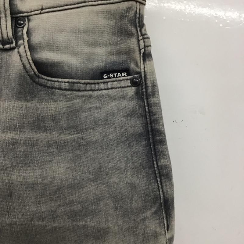 ジースターロゥ G-STAR RAW パンツ デニム、ジーンズ デニムパンツ スリムパンツ カジュアルパンツ ストレッチパンツ 27インチ 無地 ダークグレー / ダークグレー /  メンズ USED 古着 中古 10148955