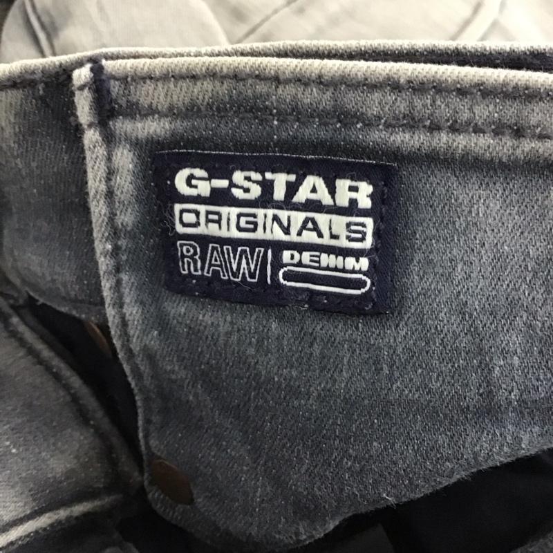 ジースターロゥ G-STAR RAW パンツ デニム、ジーンズ デニムパンツ スリムパンツ カジュアルパンツ ストレッチパンツ 27インチ 無地 ダークグレー / ダークグレー /  メンズ USED 古着 中古 10148955