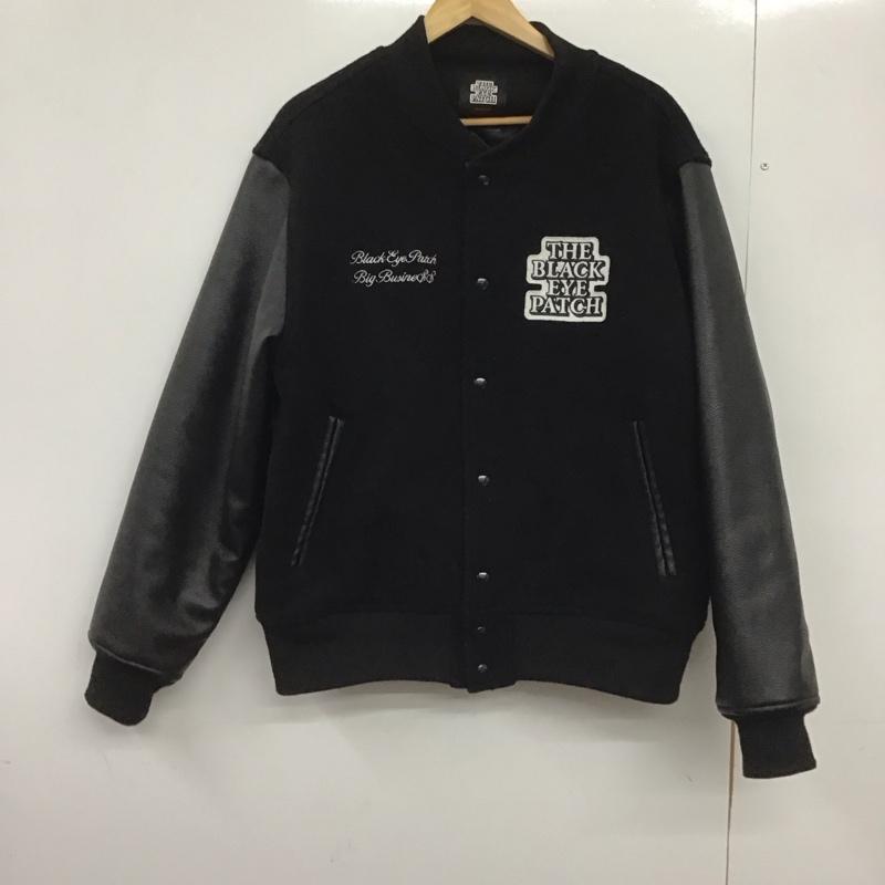 ブラックアイパッチ Black eye patch ジャケット、上着 ジャンパー、ブルゾン スタジャン アウター フロントボタン M ロゴ、文字 黒 / ブラック /  メンズ USED 古着 中古 10148962