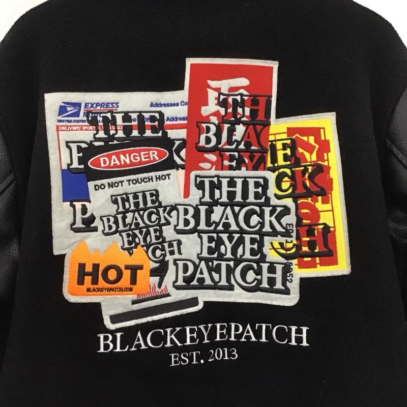 ブラックアイパッチ Black eye patch ジャケット、上着 ジャンパー、ブルゾン スタジャン アウター フロントボタン M ロゴ、文字 黒 / ブラック /  メンズ USED 古着 中古 10148962