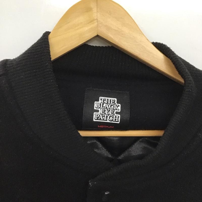 ブラックアイパッチ Black eye patch ジャケット、上着 ジャンパー、ブルゾン スタジャン アウター フロントボタン M ロゴ、文字 黒 / ブラック /  メンズ USED 古着 中古 10148962