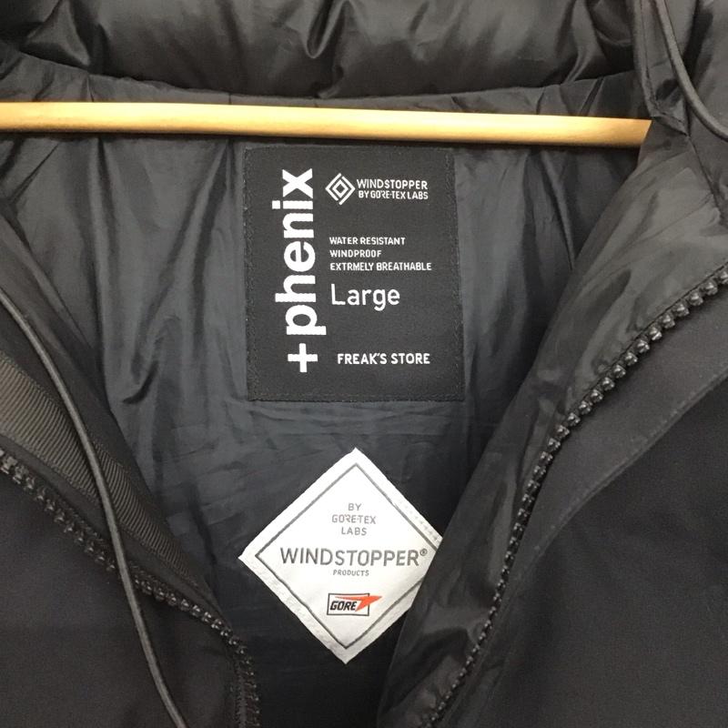 フェニックス PHENIX ジャケット、上着 ジャンパー、ブルゾン 253-1506 FREAKSSTORE別注 GORE-TEX WINDSTOPPER ダウンジャケット L 無地 黒 / ブラック /  メンズ USED 古着 中古 10148963