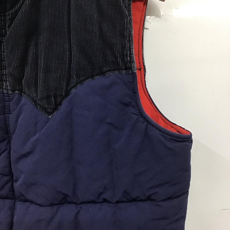 レッドイヤー RED EAR ベスト ベスト ジップアップベスト ノースリーブカットソー アウター M 無地 紺 / ネイビー /  メンズ USED 古着 中古 10148967