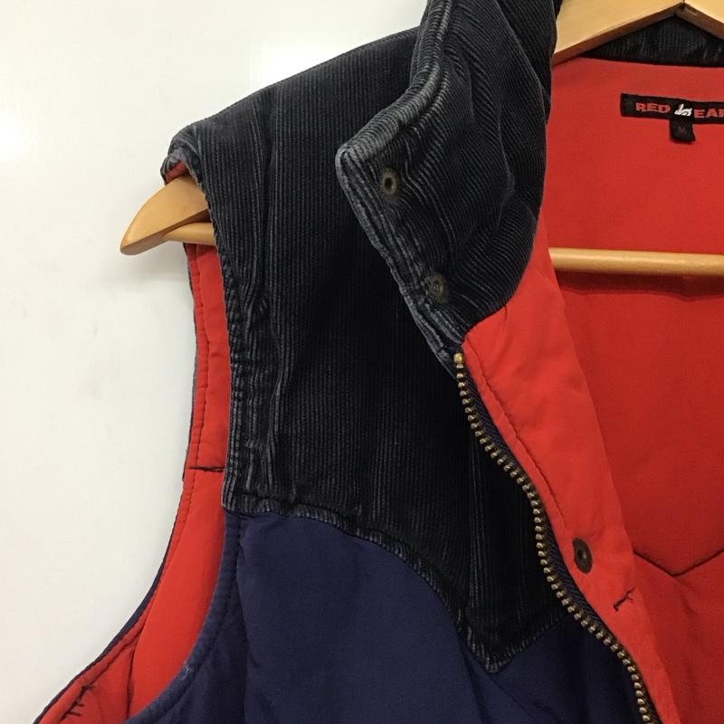 レッドイヤー RED EAR ベスト ベスト ジップアップベスト ノースリーブカットソー アウター M 無地 紺 / ネイビー /  メンズ USED 古着 中古 10148967