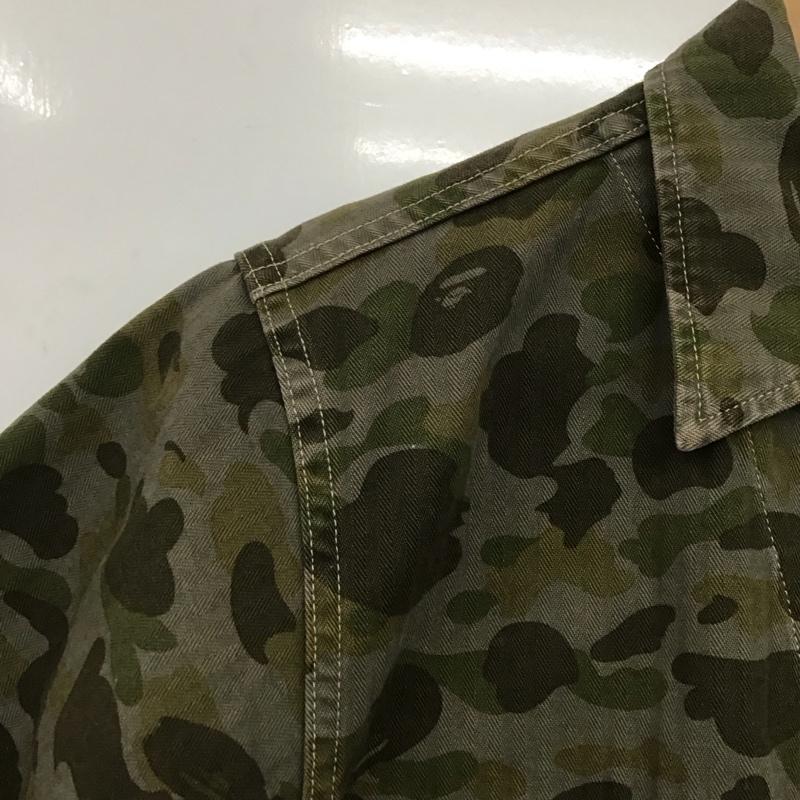 アーサスベイプ URSUS BAPE シャツ、ブラウス 半袖 半袖シャツ ミリタリーシャツ カラーシャツ L カモフラージュ柄・迷彩 マルチカラー / マルチカラー /  メンズ USED 古着 中古 10148974