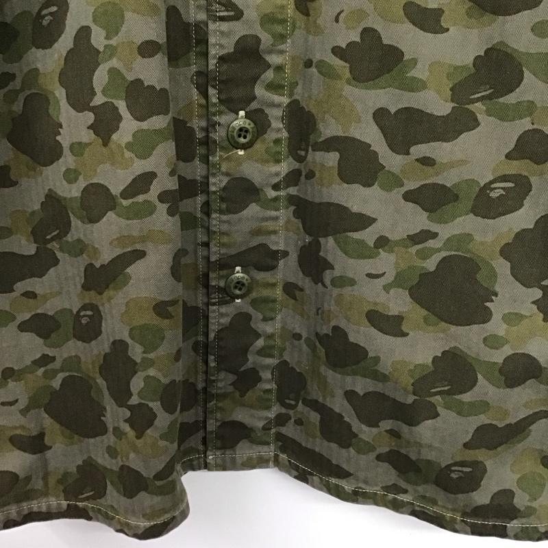 アーサスベイプ URSUS BAPE シャツ、ブラウス 半袖 半袖シャツ ミリタリーシャツ カラーシャツ L カモフラージュ柄・迷彩 マルチカラー / マルチカラー /  メンズ USED 古着 中古 10148974