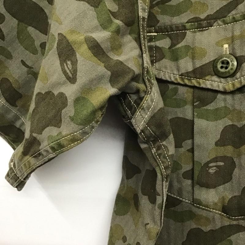 アーサスベイプ URSUS BAPE シャツ、ブラウス 半袖 半袖シャツ ミリタリーシャツ カラーシャツ L カモフラージュ柄・迷彩 マルチカラー / マルチカラー /  メンズ USED 古着 中古 10148974