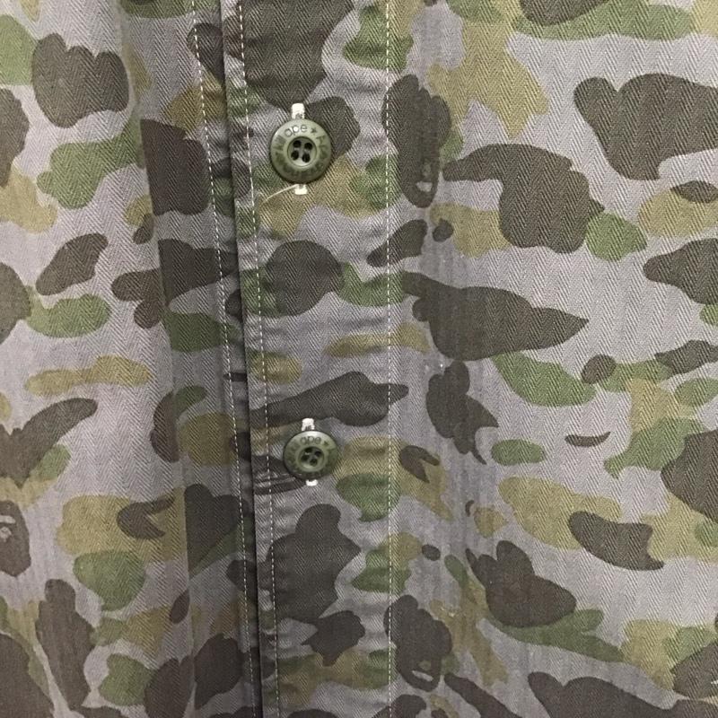 アーサスベイプ URSUS BAPE シャツ、ブラウス 半袖 半袖シャツ ミリタリーシャツ カラーシャツ L カモフラージュ柄・迷彩 マルチカラー / マルチカラー /  メンズ USED 古着 中古 10148974