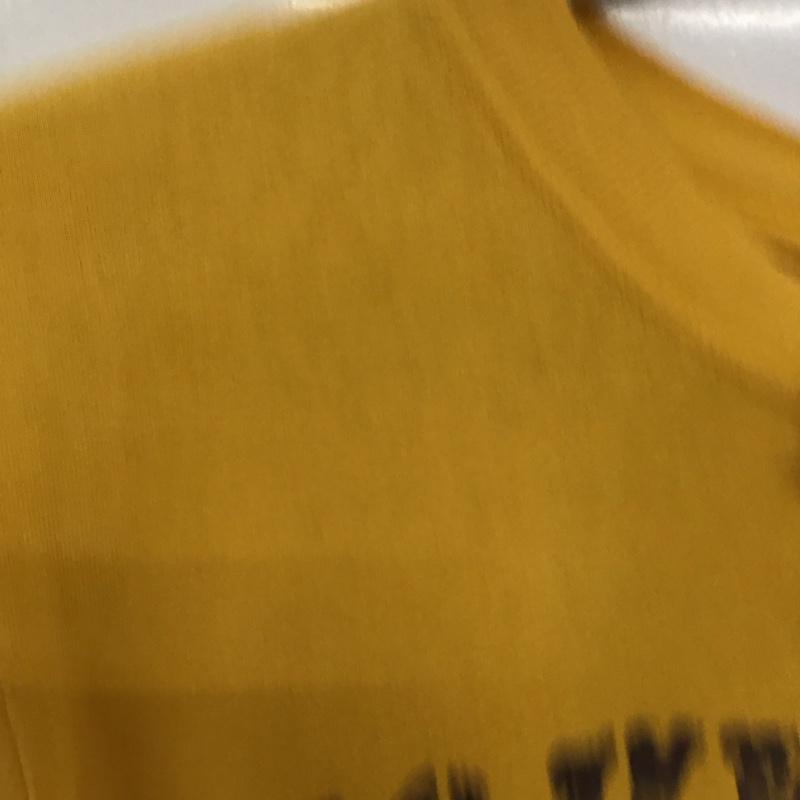 古着 USED Tシャツ 半袖 半袖カットソー プリントTシャツ クルーネックカットソー M ロゴ、文字 黄 / イエロー /  メンズ USED 古着 中古 10148984