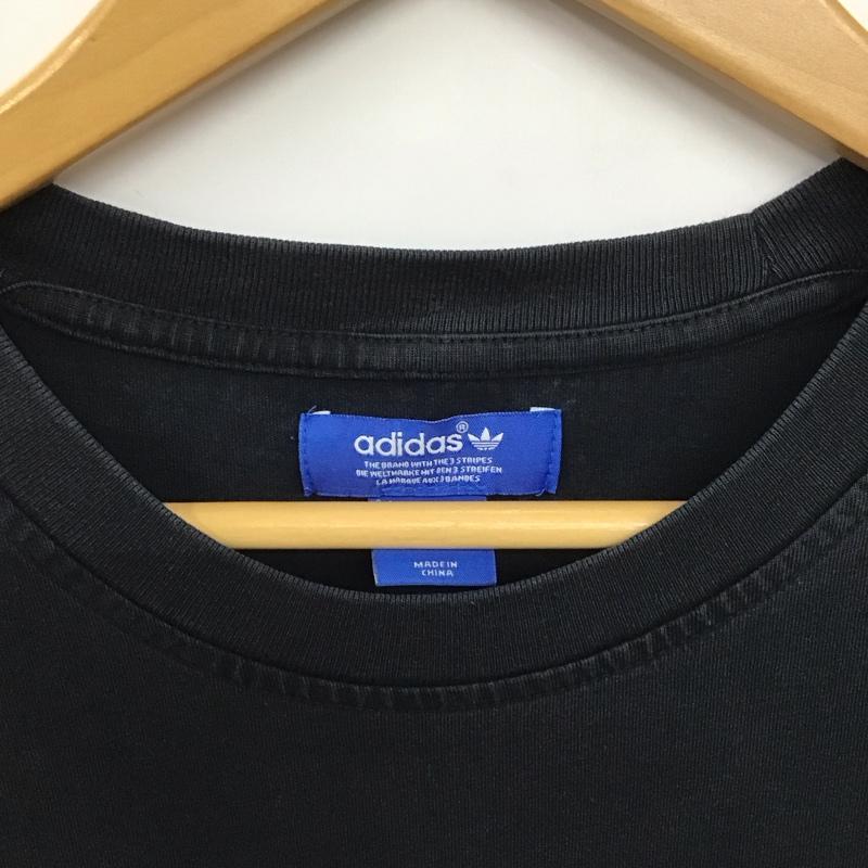 アディダス adidas Tシャツ 半袖 半袖カットソー プリントTシャツ クルーネックカットソー 0 プリント ダークグレー / ダークグレー /  メンズ USED 古着 中古 10148994