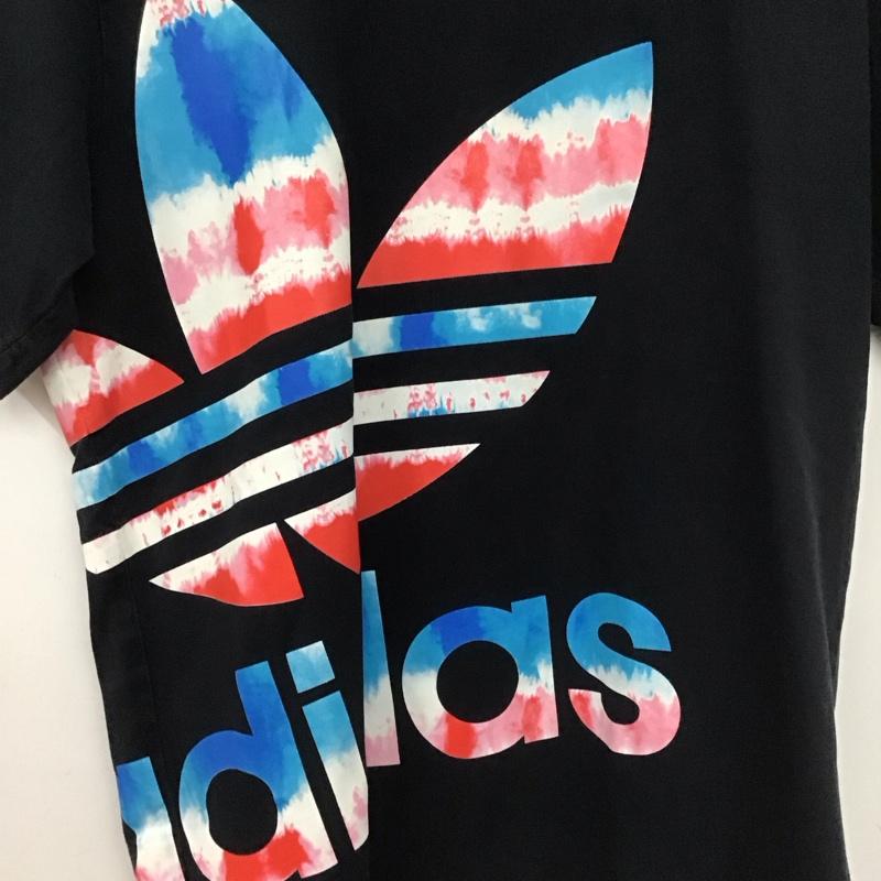 アディダス adidas Tシャツ 半袖 半袖カットソー プリントTシャツ クルーネックカットソー 0 プリント ダークグレー / ダークグレー /  メンズ USED 古着 中古 10148994