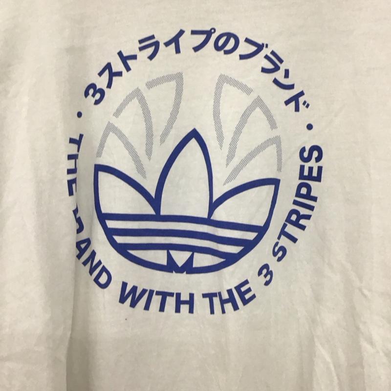 アディダス adidas Tシャツ 半袖 aj7145 半袖カットソー プリントTシャツ プリント 白 / ホワイト /  メンズ USED 古着 中古 10148999