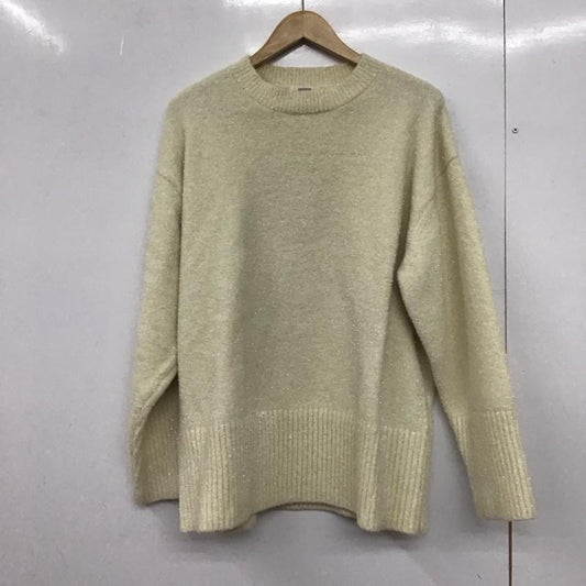 ローリーズファーム LOWRYS FARM ニット、セーター 長袖 FREE 無地 オフホワイト / オフホワイト /  レディース USED 古着 中古 10149000