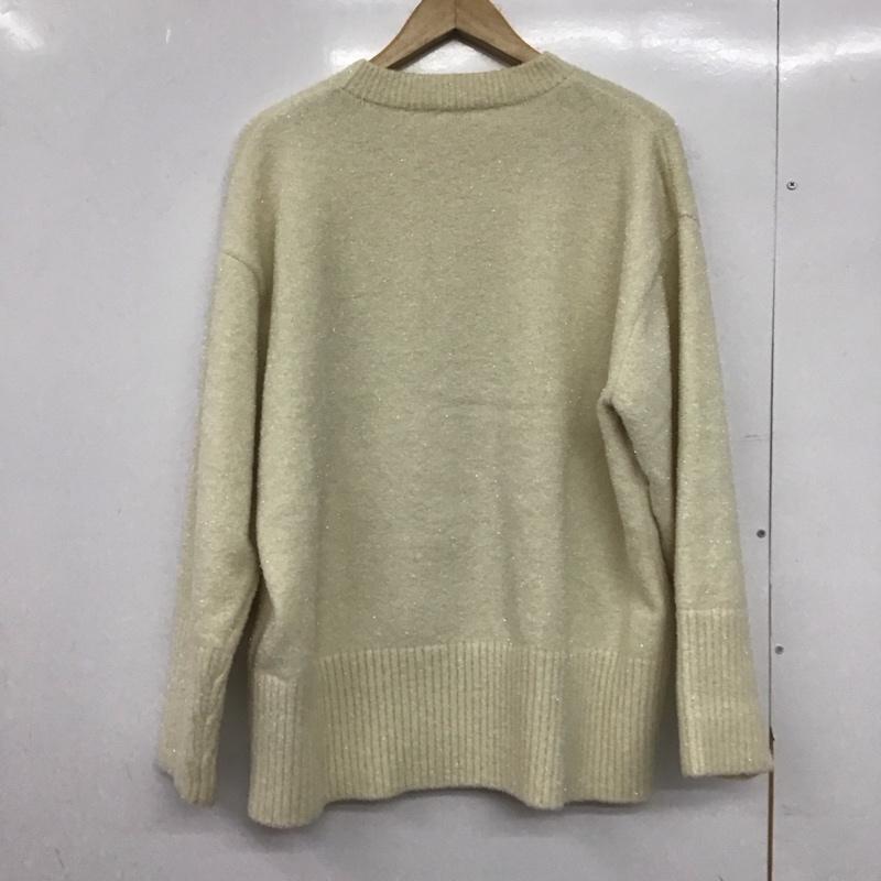 ローリーズファーム LOWRYS FARM ニット、セーター 長袖 FREE 無地 オフホワイト / オフホワイト /  レディース USED 古着 中古 10149000